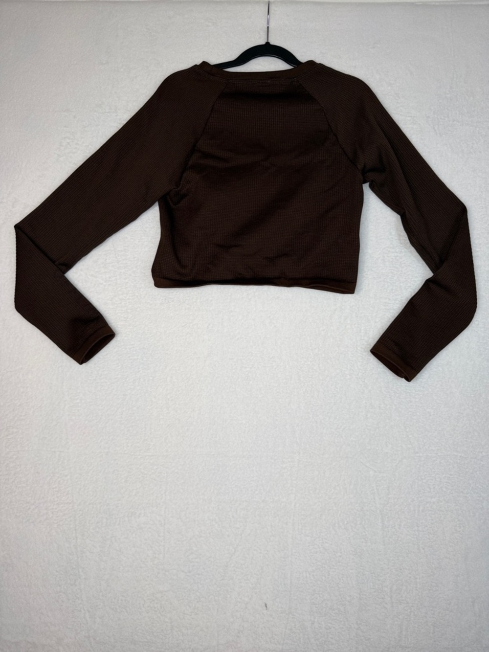 Women's Aerie OffLine Long Sleeve Cropped Top‎ - Brown Size Medium - Picture 6 of 6